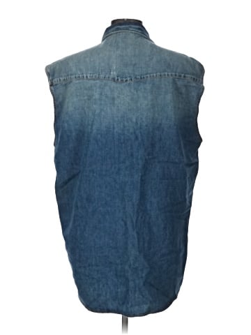 Indigo Palms Denim Vest (view 2)