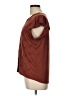 Como Blu Brown Short Sleeve Blouse Size L - photo 5