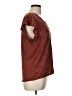 Como Blu Brown Short Sleeve Blouse Size L - photo 4