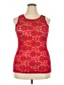 Solange Red Sleeveless Top Size 18 - photo 1