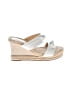 Alexandre Birman Silver Wedges Size EU 38 1/2 - photo 1