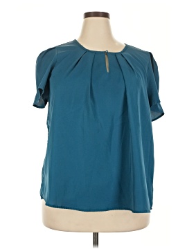 Shein Curve Short Sleeve Blouse