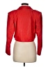 Vera Pelle Solid Red Blazer Size M (estimated) - photo 2