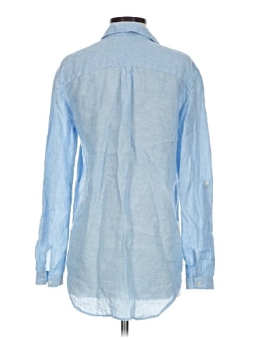 Pure Navy Long Sleeve Button-Down Shirt (view 2)