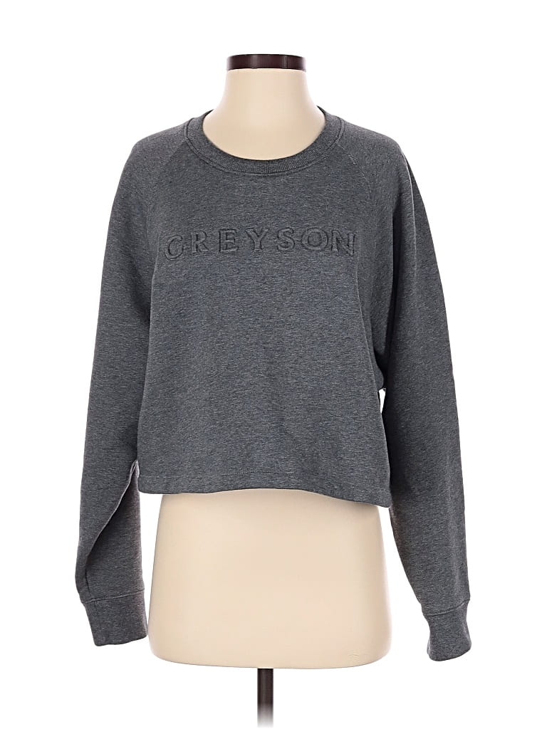 Pre-owned Greyson Sweatshirt In Gray