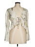showpo 100% Polyester Ivory 3/4 Sleeve Blouse Size 6 - photo 1