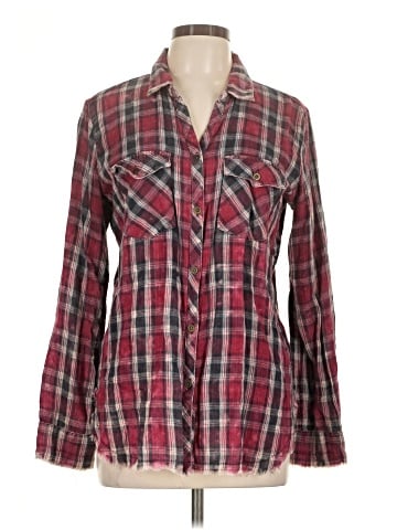 SNEAK PEEK Long Sleeve Button-Down Shirt (view 1)