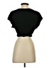 Zara 100% Cotton Black Short Sleeve Turtleneck Size S - photo 2