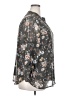 Papermoon Floral Gray 3/4 Sleeve Blouse Size 2X - photo 4
