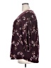 Beacon Floral Burgundy 3/4 Sleeve Blouse Size 2X - photo 5