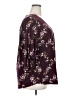 Beacon Floral Burgundy 3/4 Sleeve Blouse Size 2X - photo 4