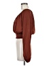 Gap 100% Polyester Brown Long Sleeve Blouse Size M - photo 5