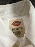 Dickies Solid Ivory Long Sleeve Button-Down Shirt Size 10 - 12 - photo 3