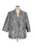 Peter Nygard Houndstooth Gray Blazer Size 22 - photo 1