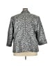 Peter Nygard Houndstooth Gray Blazer Size 22 - photo 2