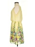 Esley 100% Polyester Tropical Yellow Casual Dress Size S - photo 5