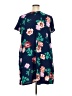 Apt. 9 Floral Blue Casual Dress Size XXL - photo 2