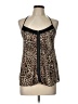 Toska 100% Polyester Brown Sleeveless Top Size L - photo 1