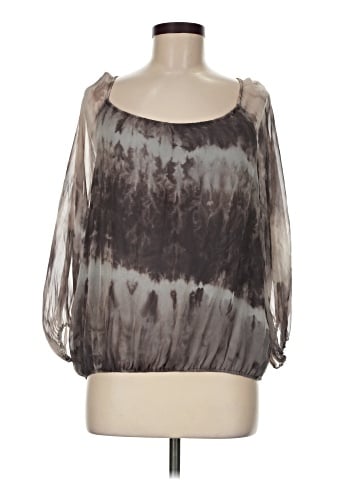 Alice + Olivia 3/4 Sleeve Silk Top (view 1)