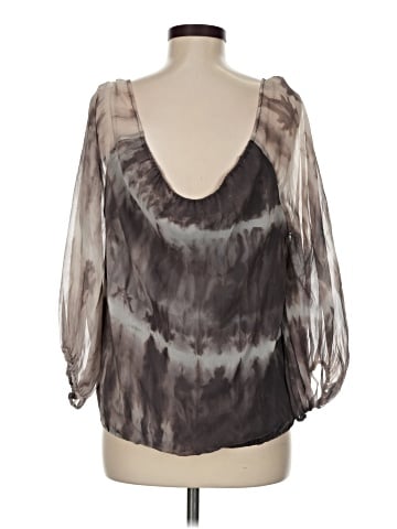 Alice + Olivia 3/4 Sleeve Silk Top (view 2)