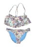 Profile Blush Paisley Blue Two Piece Swimsuit Size L - photo 1