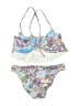 Profile Blush Paisley Blue Two Piece Swimsuit Size L - photo 2