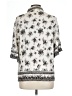 Max Studio Paisley Ivory Short Sleeve Blouse Size L - photo 2