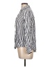 Alexander Jordan 100% Rayon Stripes Silver Long Sleeve Button-Down Shirt Size L - photo 5