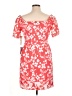 Eliza J 100% Polyester Red Casual Dress Size 14 - photo 2