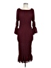 Shein 100% Polyester Burgundy Cocktail Dress Size 6 - photo 1