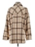 Zaful 100% Polyester Plaid Tan Coat Size 4 - photo 2