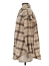 Zaful 100% Polyester Plaid Tan Coat Size 4 - photo 5