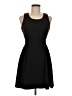 Aqua Solid Black Cocktail Dress Size M - photo 1
