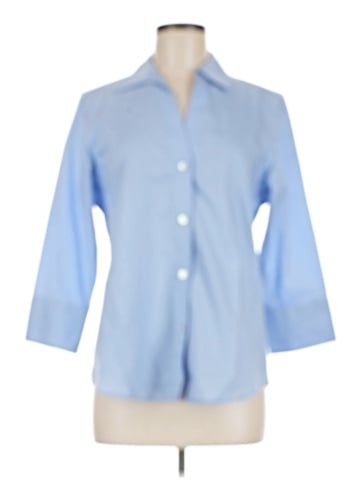 Foxcroft 3/4 Sleeve Button-Down Shirt (view 1)