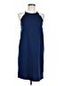 Everly Solid Blue Casual Dress Size M - photo 1