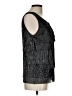 Connected Apparel Silver Sleeveless Blouse Size 12 - photo 4
