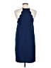 Everly Solid Blue Casual Dress Size M - photo 2