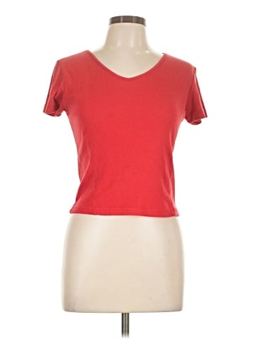 Red Paint Short Sleeve Top (view 1)