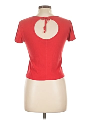 Red Paint Short Sleeve Top (view 2)