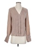 DKNY 100% Polyester Tan Long Sleeve Blouse Size S - photo 1