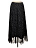 Uniqlo : C 100% Polyester Paisley Black Formal Skirt Size S (estimated) - photo 2