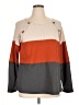 Unbranded 100% Polyester Color Block Orange Pullover Sweater Size XL - photo 1
