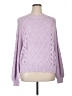 Ann Taylor LOFT Solid Purple Pullover Sweater Size XL - photo 1