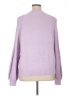 Ann Taylor LOFT Solid Purple Pullover Sweater Size XL - photo 2