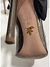 Prada Gold Gray Patent Leather Pumps Size EU 39 - photo 4