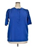 Lands' End Blue Short Sleeve Blouse Size 18 - photo 1