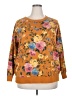 Old Navy Floral Orange Pullover Sweater Size 2X - photo 1