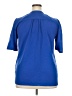 Lands' End Blue Short Sleeve Blouse Size 18 - photo 2