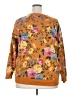 Old Navy Floral Orange Pullover Sweater Size 2X - photo 2