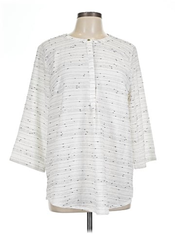 Liz Claiborne 3/4 Sleeve Button-Down Shirt (view 1)